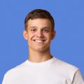 Handsome Males Faces Collage. Portraits Of Smiling Multiethnic Men Smiling Over Different Colorful Studio Backgrounds. Row Of Happy Guys Headshots. Masculinity And Diversity Concept